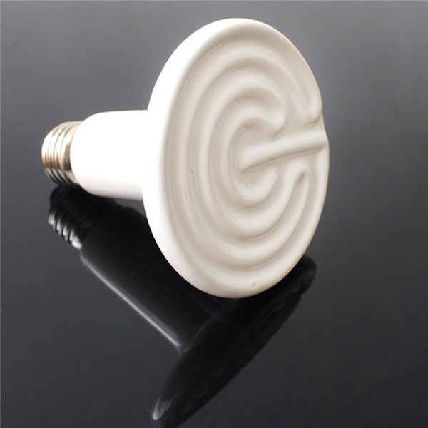 High quality reptile far infrared heat lamp for incubator 50W with light