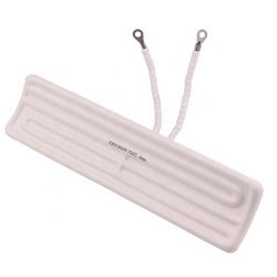 Curved infrared ceramic heating element for sauna house